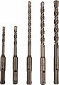 Kranz KR-91-0406 Набор буров по бетону 5-6х110х50, 6-8-10х160х100мм, 5 шт, в пластиковой коробке SDS PLUS KRANZ