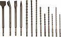 Kranz KR-91-0409 Набор буров и долот SDS PLUS, 13 предметов KRANZ