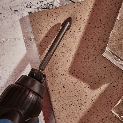 Kranz KR-91-0644 Сверло по стеклу и керамике10 мм, 2 грани, шестигранный хвостовик Kranz