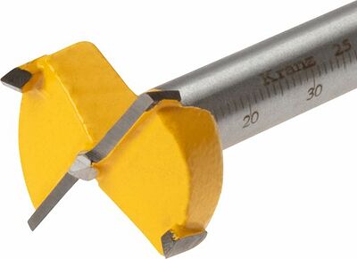Kranz KR-91-0789 Сверло Форстнера по дереву, 25мм, цилиндрический хвостовик KRANZ