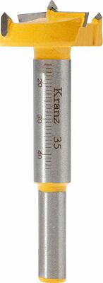 Kranz KR-91-0791 Сверло Форстнера по дереву, 35мм, цилиндрический хвостовик KRANZ