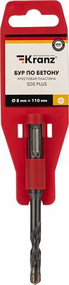 Kranz KR-91-0805 Бур по бетону 8x110x50мм, крестовая пластина, SDS PLUS KRANZ