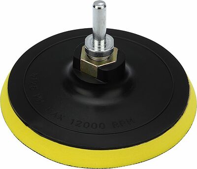 Kranz KR-91-1180 Насадка для дрели и УШМ с липучкой и адаптером, 125мм,10мм, мягкая KRANZ