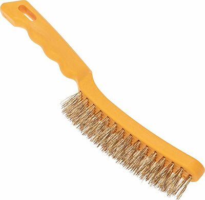 Kranz KR-91-1236 Щетка по металлу с пластиковой ручкой 4 ряд. 260 мм Kranz