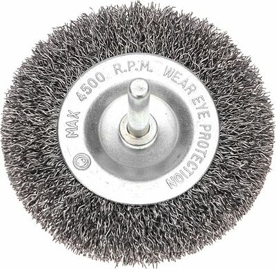 Kranz KR-91-1245 Щетка дисковая для дрели, витая стальная проволока, 75мм KRANZ