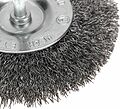 Kranz KR-91-1246 Щетка дисковая для дрели, витая стальная проволока, 100мм KRANZ