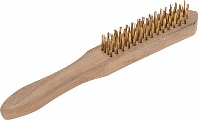 Kranz KR-91-1257 Щетка по металлу с деревянной ручкой, 4 ряда, 280мм KRANZ
