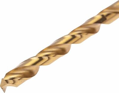 Kranz KR-91-5507 Сверло по металлу, 6мм, Р6М5, ТИТАН, шестигранный хвостовик (1 шт. в упаковке) DIN 338 KRANZ
