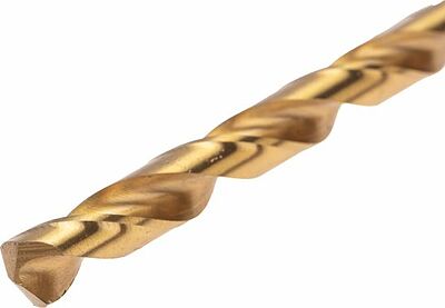 Kranz KR-91-5509 Сверло по металлу, 8мм, Р6М5, ТИТАН, шестигранный хвостовик (1 шт. в упаковке) DIN 338 KRANZ
