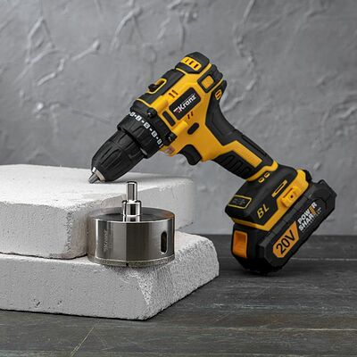 Kranz KR-92-0020 Коронка алмазная 80мм по керамограниту с центровочным сверлом KRANZ