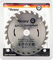 Kranz KR-92-0120 Диск пильный 210 мм х 24 зуб х 30 мм KRANZ
