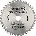 Kranz KR-92-0122 Диск пильный 210 мм х 40 зуб х 30 мм KRANZ