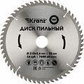 Kranz KR-92-0123 Диск пильный 210 мм х 56 зуб х 30 мм KRANZ
