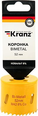 Kranz KR-92-0227 Коронка Bimetal 52мм KRANZ