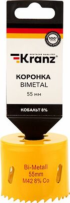 Kranz KR-92-0229 Коронка Bimetal 55мм KRANZ