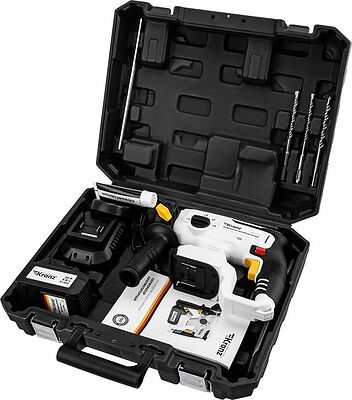 Kranz KR-PT-120 Перфоратор аккумуляторный, SDS-plus, 2,2Дж, 1х4Ач, в кейсе KRANZ