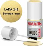 KUDO KU-70245 автоэмаль ремонтная с кисточкой LADA 245 «Золотая нива» (металлик), 15 мл