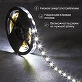 LAMPER 141-2003 Лента светодиодная 5В, SMD2835, 4,8Вт/м, 60 LED/м, 6500K, 8мм, 3м, с USB коннектором, черная, IP20 LAMPER