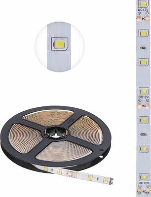 LAMPER 141-2016 Лента светодиодная 12В, SMD2835, 4,8Вт/м, 60 LED/м, 2700К, 8мм, 5м, для БП с клеммами, IP65 LAMPER