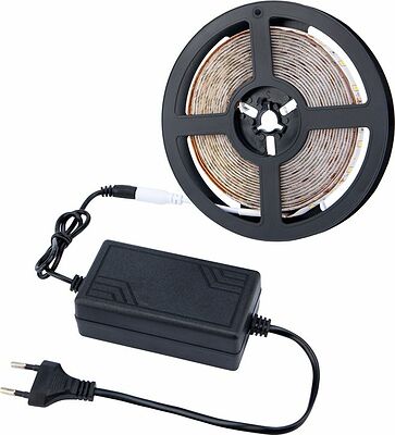 LAMPER 142-401 Комплект светодиодной ленты 5 м с блоком питания IP65, холодное белое свечение 6500 К LAMPER