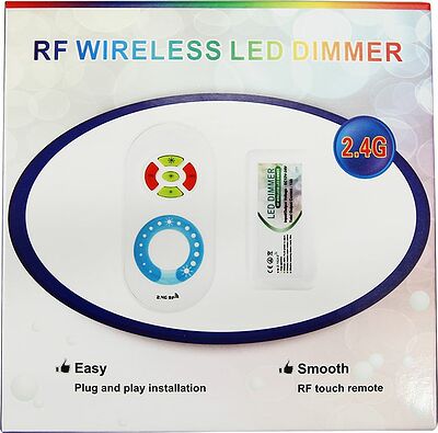 LAMPER 143-103-3 LED диммер 12-24 V, 2.4G одноканальный беспроводной с пультом Д/У