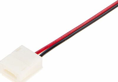 LAMPER 144-106-1 Коннектор питания с джеком для одноцветных светодиодных лент 120 диодов/метр с влагозащитой LAMPER