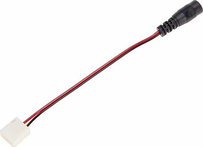 LAMPER 144-106-1 Коннектор питания с джеком для одноцветных светодиодных лент 120 диодов/метр с влагозащитой LAMPER