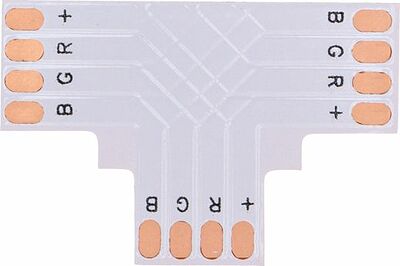 LAMPER 144-126-1 Плата соединительная (T) для RGB светодиодных лент шириной 10 мм LAMPER