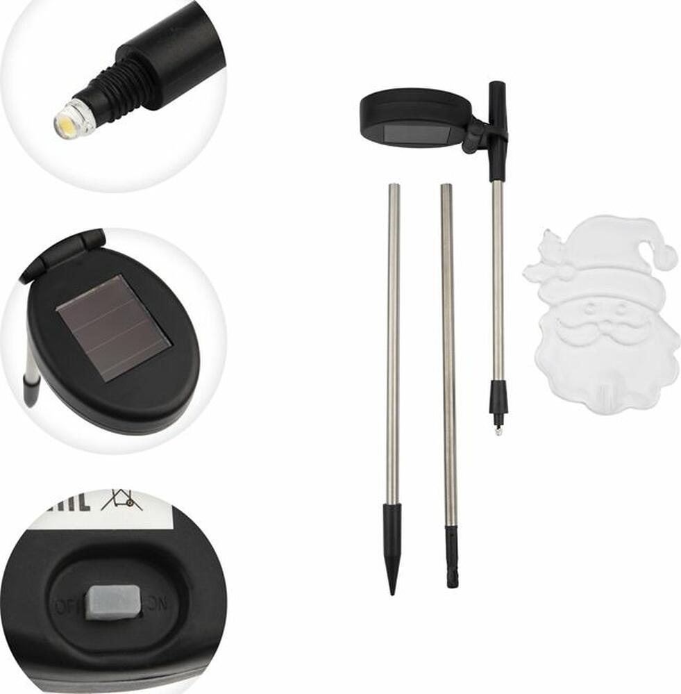 LAMPER 602-264 Светильник грунтовый Добрый Санта RGB, с солнечной панелью и аккумулятором LAMPER