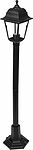 LAMPER 602-301 Светильник садово-парковый НТУ 04-60-002 У1 quot;Оскар 4 quot;, столб, черный, стекло прозрачное, четырехгранный, под лампу Е27 LAMPER