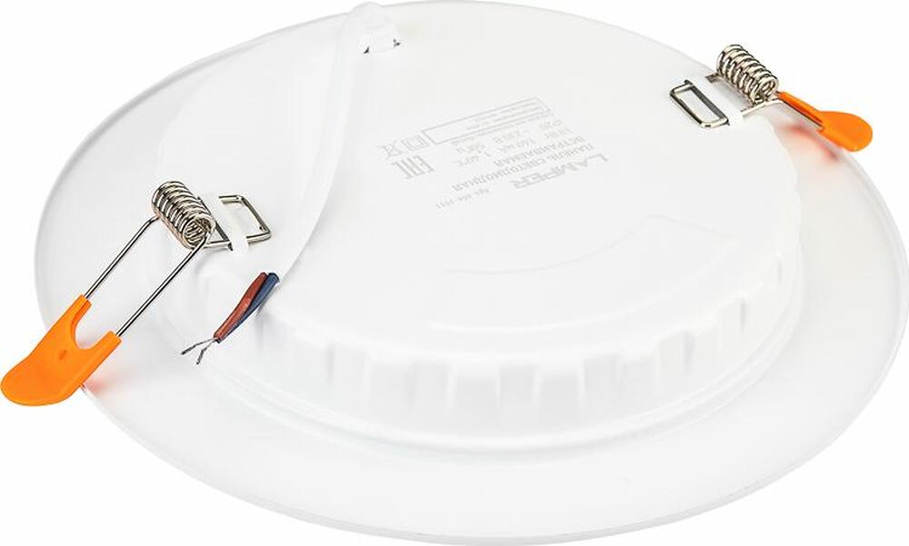LAMPER 606-1011 Панель светодиодная встраиваемая круглая 18Вт 230В 6500К 1440Лм 185мм белая IP20 LAMPER