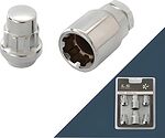 LS Гайка секретная M14x1,5 32, конус, закрытая, 4+2 ключа, CH, H-20905SP К2-236946