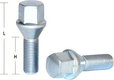 LS Болт M12x1,5 (55/ 28) hex17 конус цинк (КИТАЙ) 966-07 OGS121845
