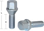 LS Болт M12x1,25 (50/ 23) hex17 конус цинк (КИТАЙ) JN-801 OGS153316