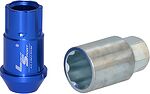 LS Гайка M12x1,5 (44) внешний спец алюминиевая blue 20+1 ключ (КИТАЙ) AL116 OGS154064