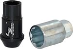 LS Гайка M12x1,25 (44) внешний спец алюминиевая black 20+1 ключ (КИТАЙ) AL116 OGS154067