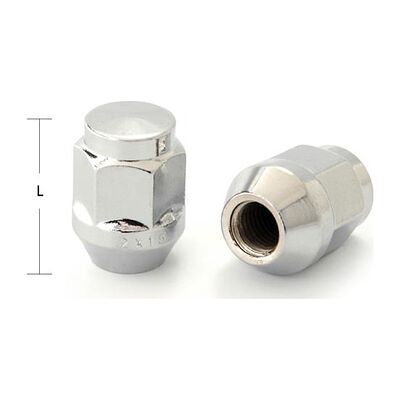 LS Slik JN-206 гайка колесная M12×1,5, CH19, высота 35 мм, закрытая, хром