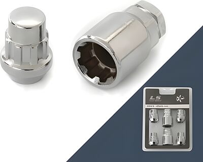 Китай Гайка секретная M12x1,5 32, конус, закрытая, 4+1 ключ, CH, H-20705 S086141