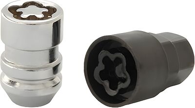 LS Гайка секретная M14x1,5 (36), 4+2 ключа, конус, закрытая, CH, JN-618 К2-237380
