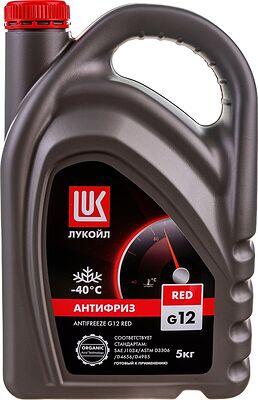 ЛУКОЙЛ АНТИФРИЗ G12 RED 227391, готовый красный, −40 °C, 5 кг