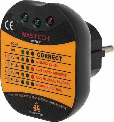 Mastech 13-1260 Тестер розеток MS6860D MASTECH