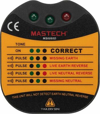 Mastech 13-1260 Тестер розеток MS6860D MASTECH