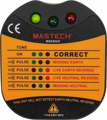 Mastech 13-1260 Тестер розеток MS6860D MASTECH