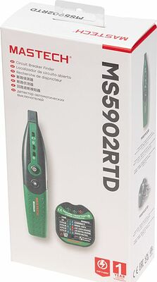 Mastech 13-1262 Тестер розеток, детектор автоматов MS5902RTD MASTECH