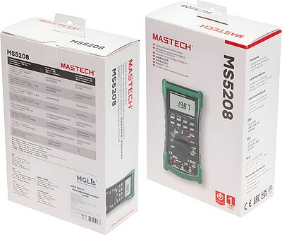 Mastech 13-2108 Профессиональный мультиметр - измеритель сопротивления изоляции MS5208 MASTECH