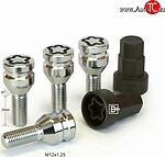 Матрикс-Авто 672110F2 секретные болты M12×1,25×28, конус 60°, хром, 4+2 Матрикс-Авто 672110F2 секретные болты M12×1,25×28, конус 60°, хром, 4+2