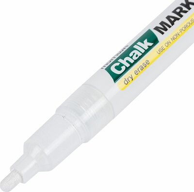 MunHwa 08-7005 Маркер меловой Chalk Marker 3мм, спиртовая основа, белый MunHwa