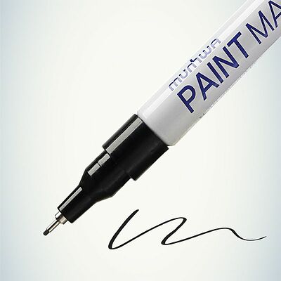 MunHwa 08-7201 Маркер-краска Extra Fine Paint Marker 1мм, нитрооснова, черный MunHwa