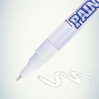 MunHwa 08-7405 Маркер-краска Slim 2мм, нитрооснова, белый MunHwa