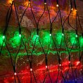 NEON-NIGHT 215-009 Гирлянда светодиодная Сеть треугольная 1,5х2х2м 136 LED МУЛЬТИ черный ПВХ IP65 свечение с динамикой 230В контроллер в комплекте NEON-NIGHT 